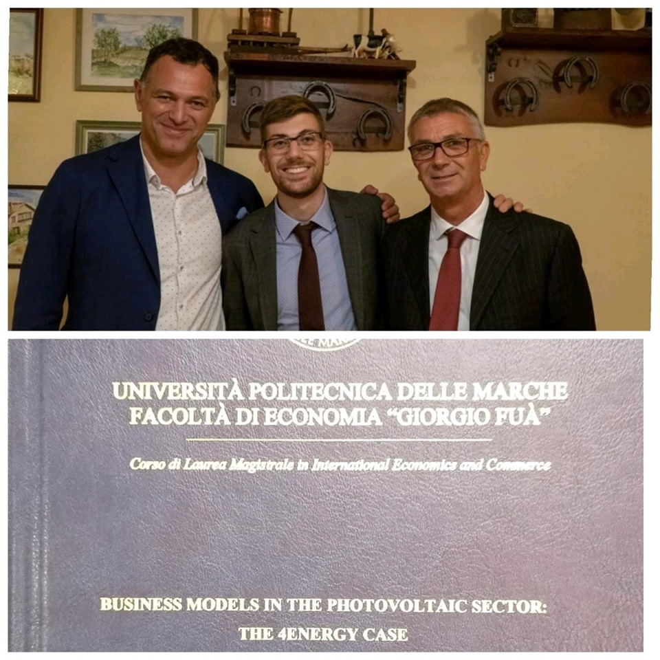 Tesi di Laurea: "Business models in the photovoltaic sector: the 4-Energy case"